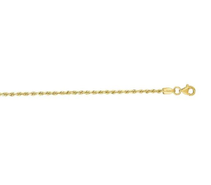 10k Yellow Gold Rope Chain