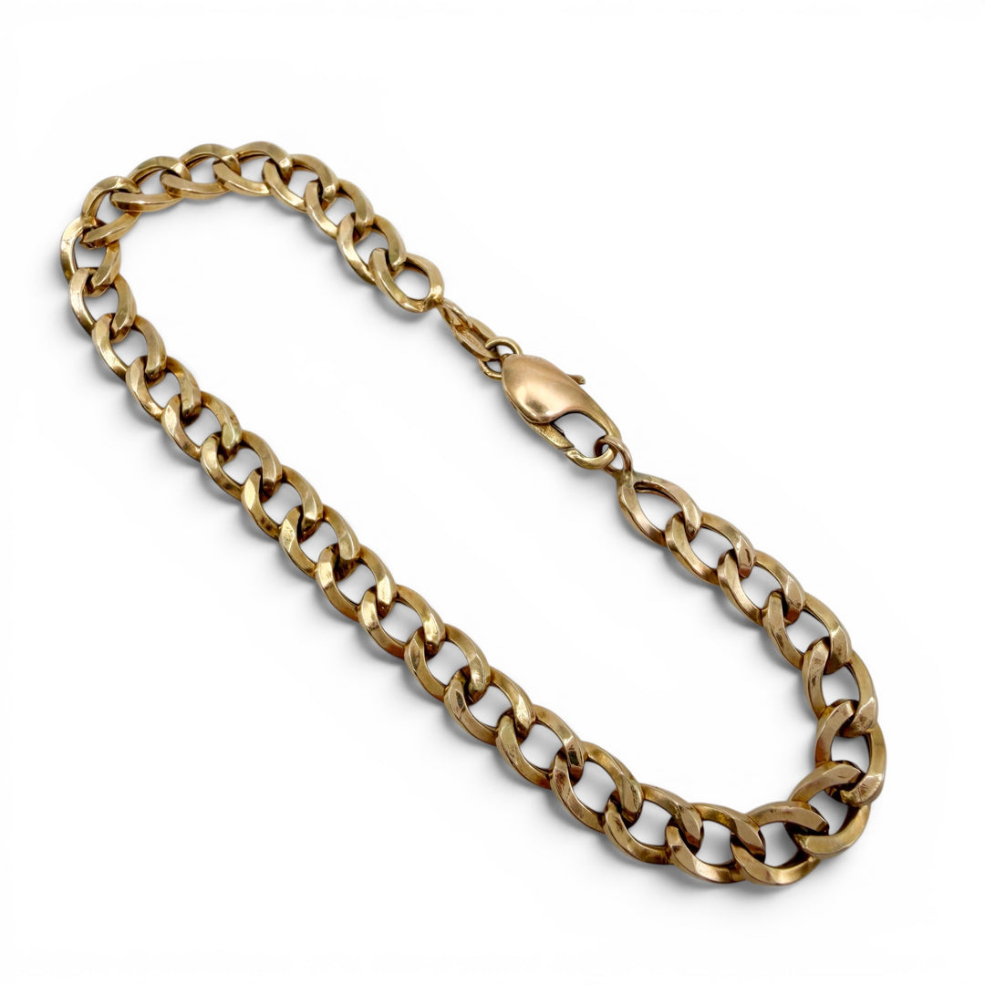 14k Yellow Gold Cuban Estate Bracelet