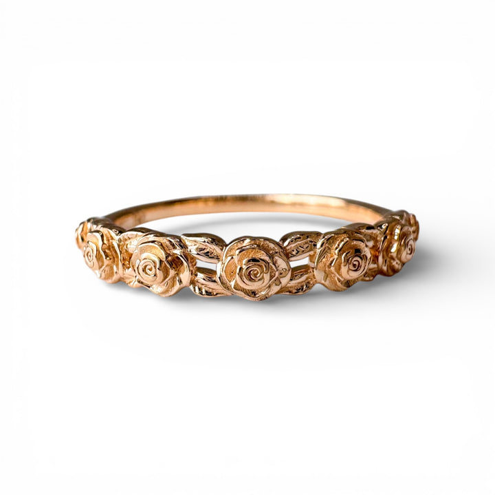 14k Yellow Gold Rose Band