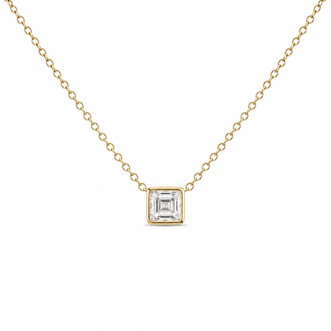 14k Yellow Gold Diamond Necklace