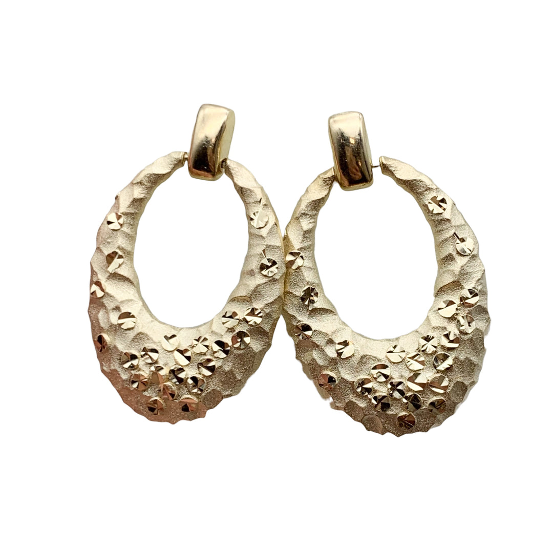 14k Yellow Gold Drop Earrings