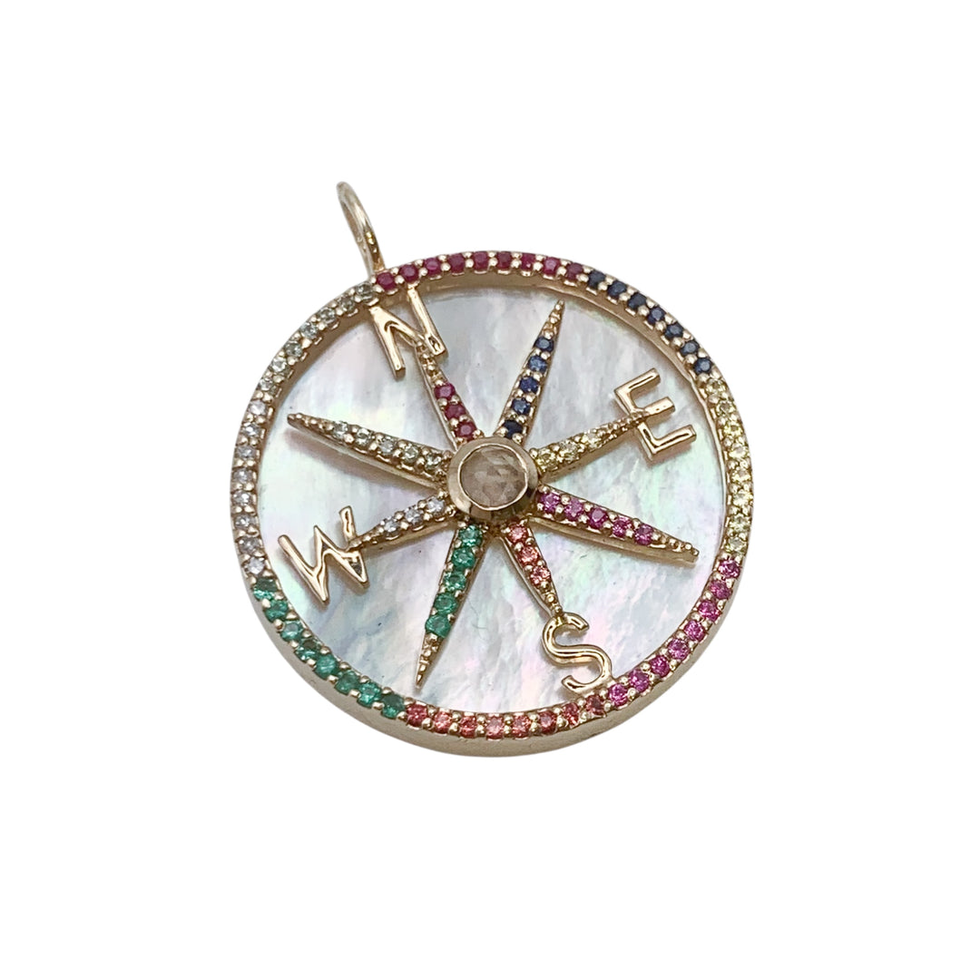 14k Yellow Gold Diamond Pendants