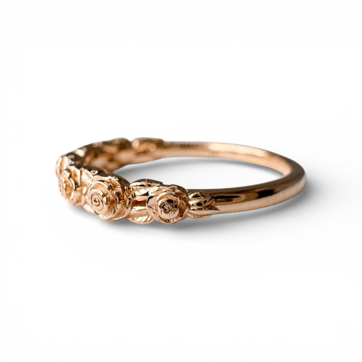 14k Yellow Gold Rose Band