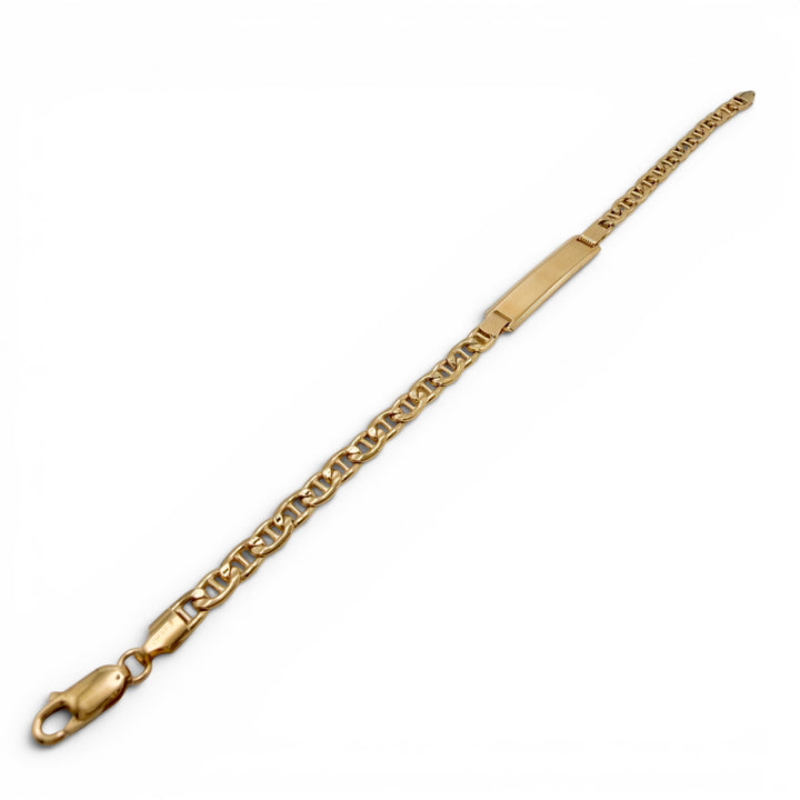 18k Yellow Gold ID Bracelet Estate Bracelet