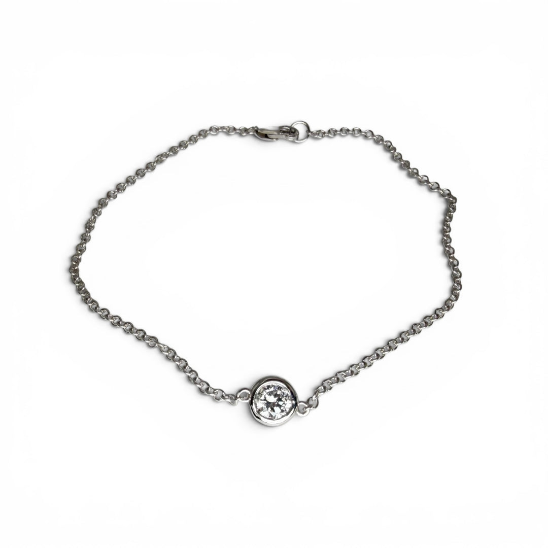 14k White Gold Lab Grown Diamond Bracelet 0.33 cttw