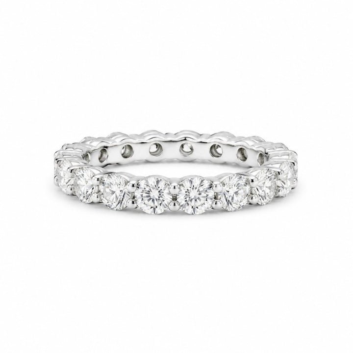 Estate 14k White Diamond Eternity Band