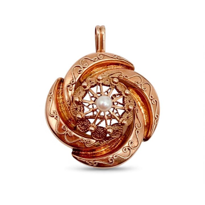 14k Rose Gold Antique Pendant