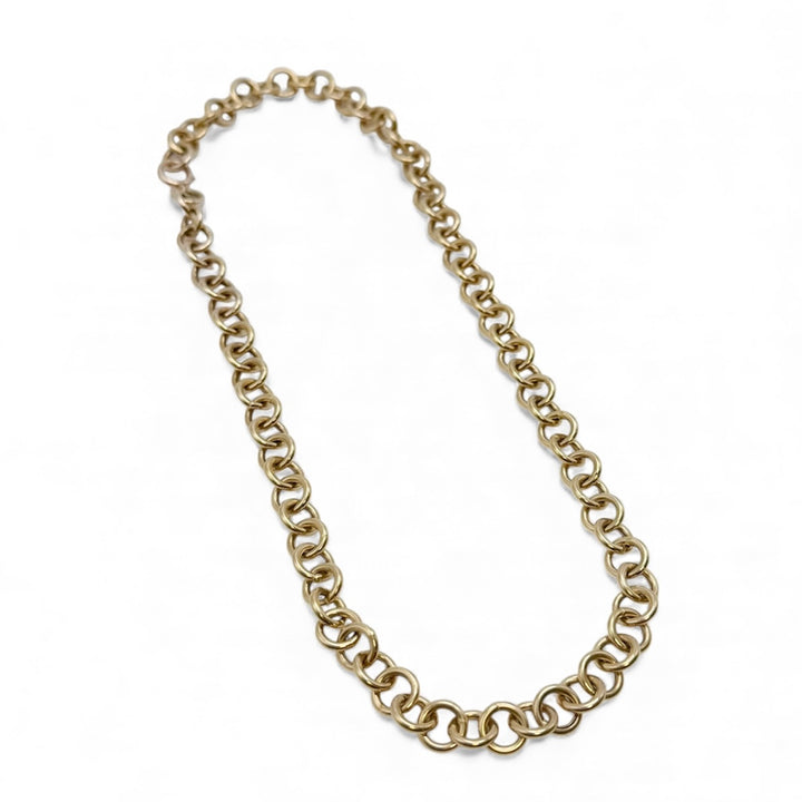 14k Yellow Gold Rolo Estate Chain