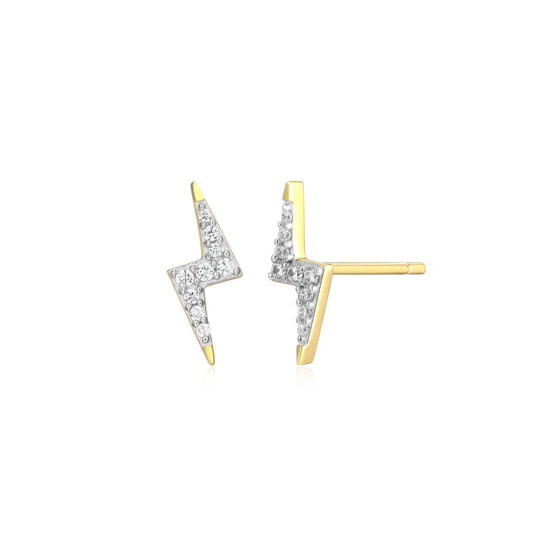 Sterling Silver Yellow Stud Earrings