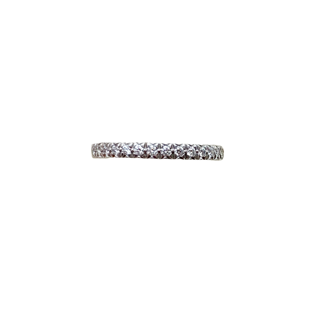 Platinum Half Anniversary 0.25ctw Round Diamond Wedding Band