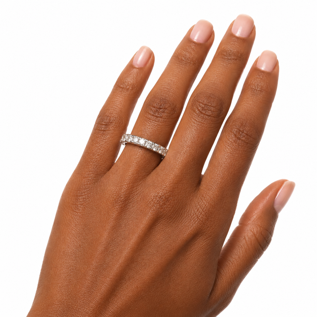 Platinum Eternity Diamond Estate Ring
