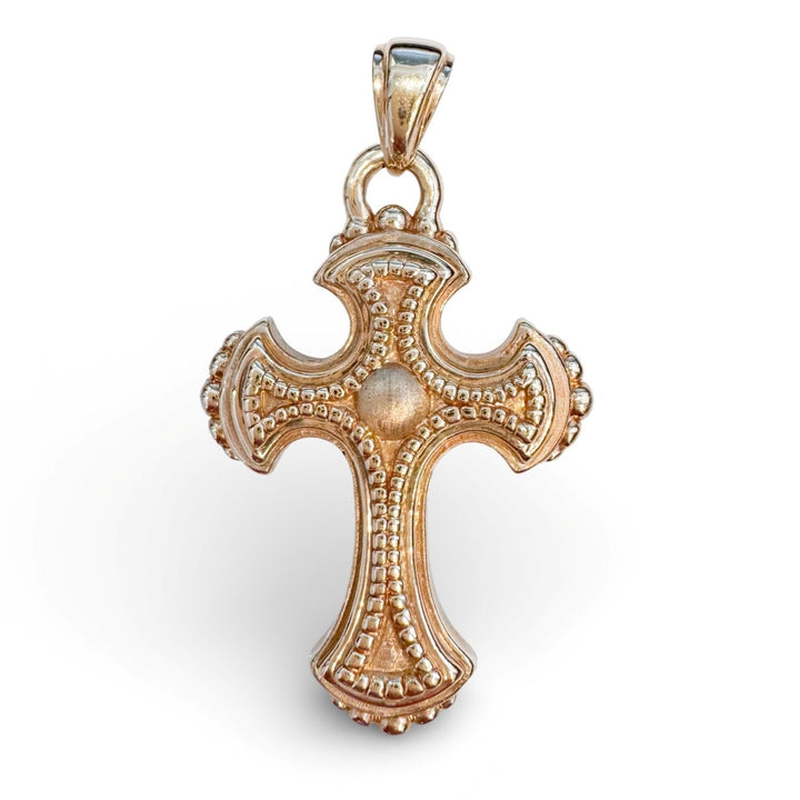 14k Yellow Gold Cross Estate Pendant