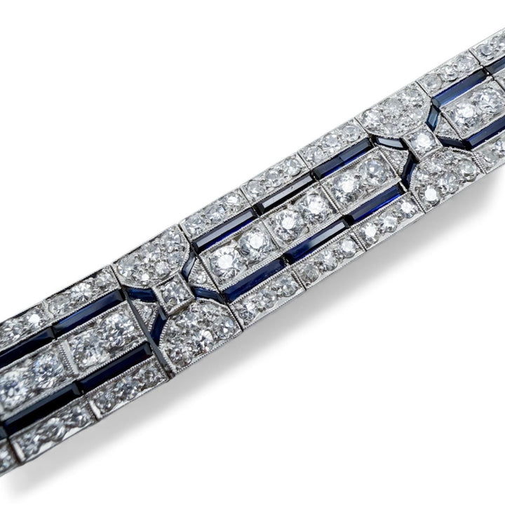 Platinum Antique Diamond Estate Bracelet