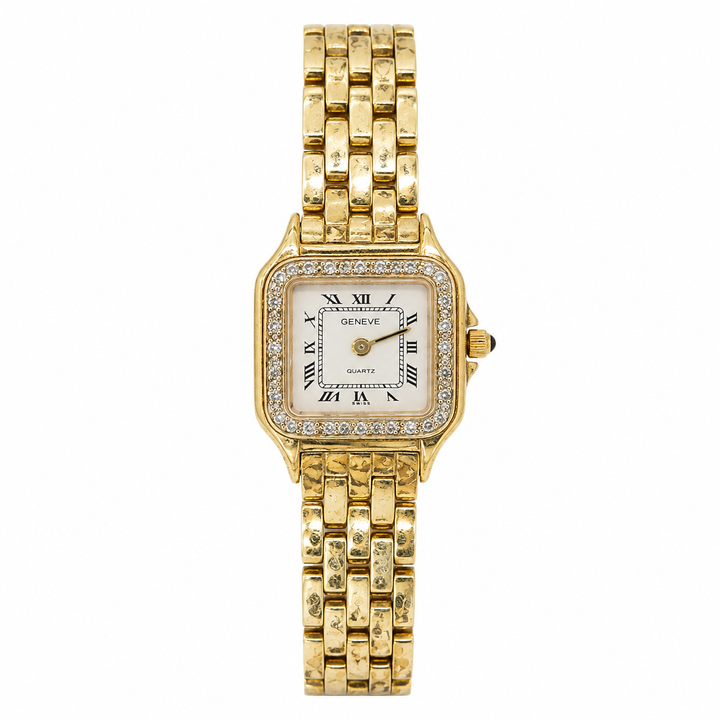 14kt Gold Estate Geneve Diamond Watch