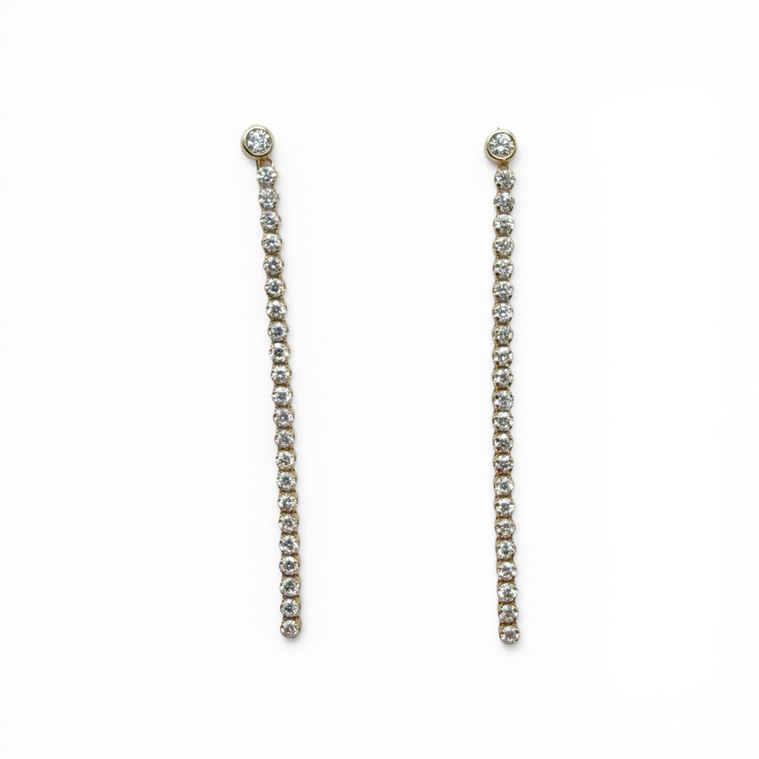 10k Yellow Gold Lab Grown Diamond Earrings 1.00 cttw