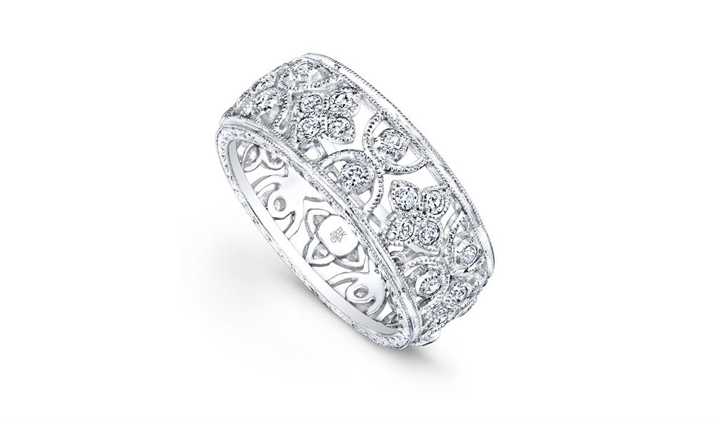 Beverley K Floral Collection Wedding Band