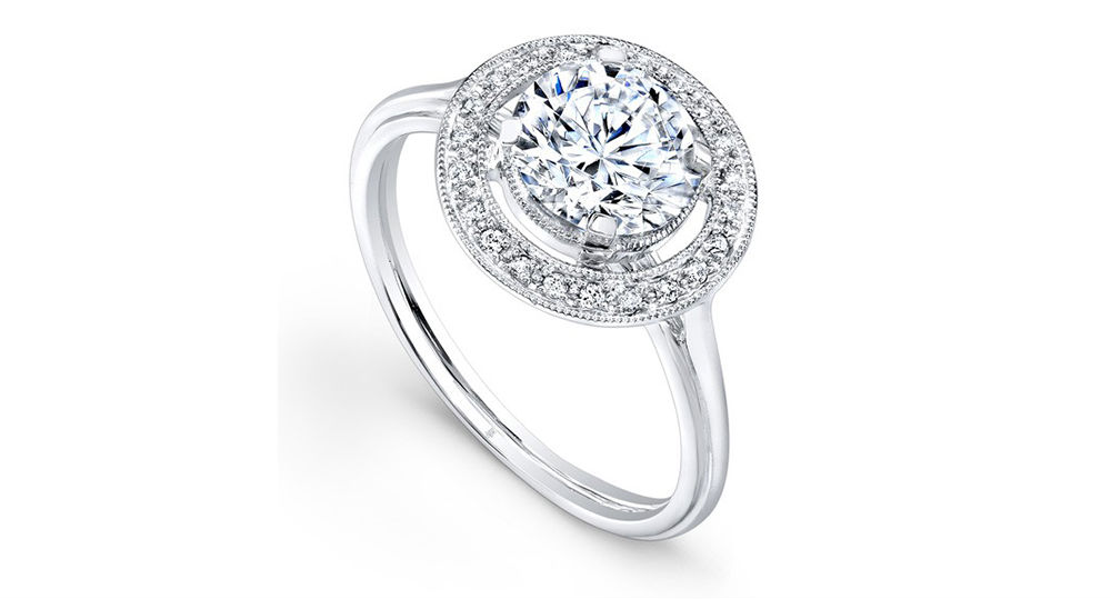 Beverly K Halo Engagement Ring
