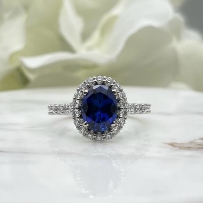 Jewelshingar Jewellery American Diamond Blue Colour Size Freesize Silv –  CHOKERSET
