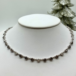 GOG Collection  Necklace EST-18KBROWNWHITE