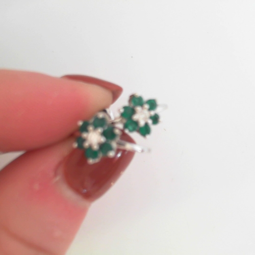 GOG Collection  Earrings EST-CON-14K EARRINGS EMERALD
