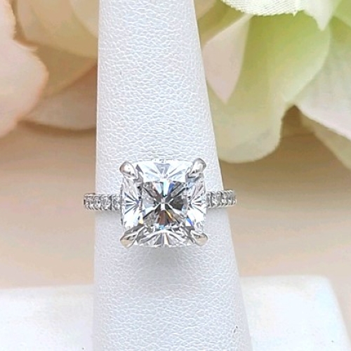 GOG Collection  Engagement Ring Estate Lab Grown Diamond Engagement Ring