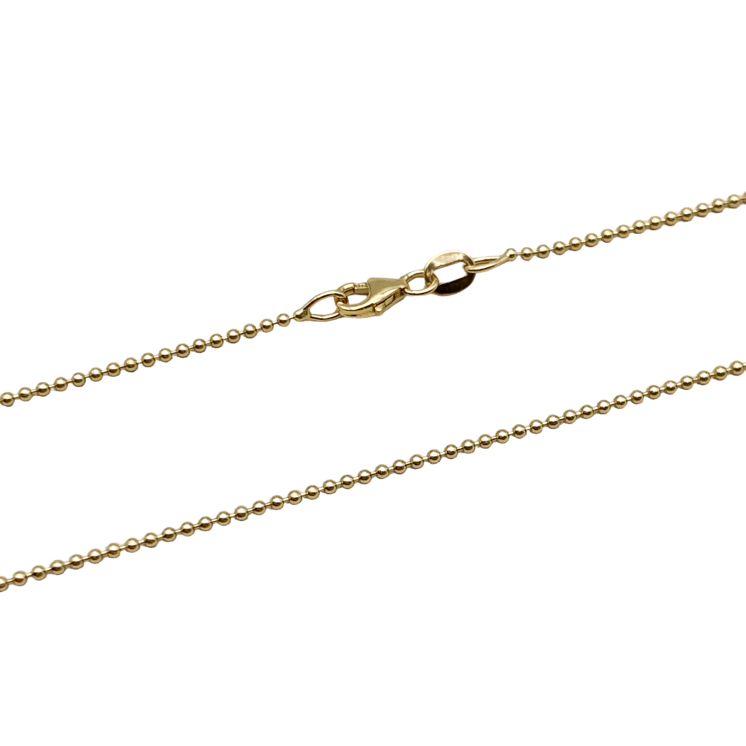 GOG Collection Necklace FLO-14KBEAD1.5DWT GOG Collection Necklace FLO-14KBEAD1.5DWT