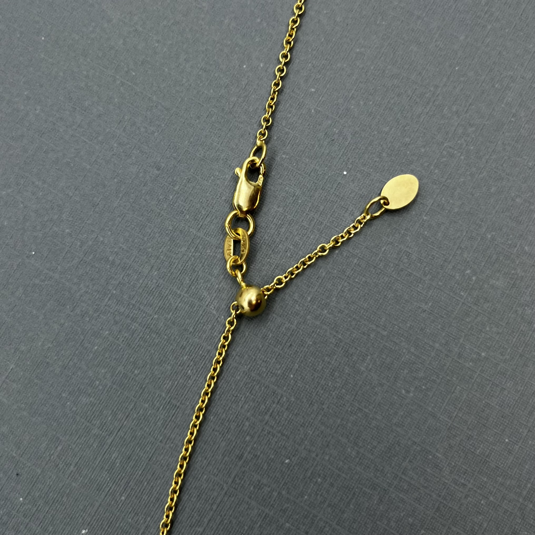 GOG Collection  Necklace FLO-14YGKADJUSTCHAIN