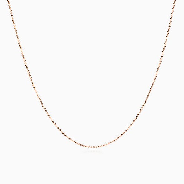 GOG Collection  Necklace FLO-14KTRGBEADCHAIN