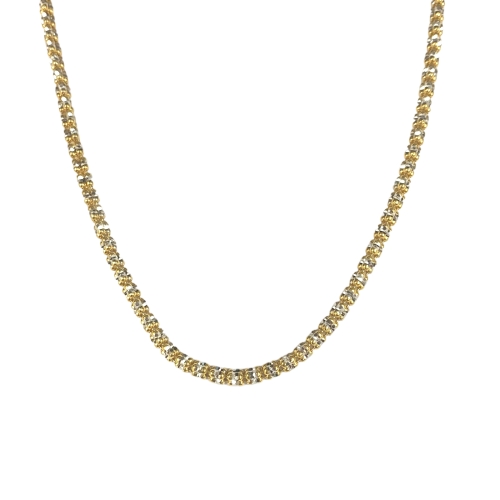 GOG Collection  Necklace FLO-14KTT3STACKSPARKLEBEAD16'