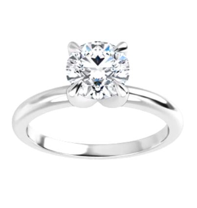 Solitaire 14K Gold 4 Prong Diamond Engagement Ring