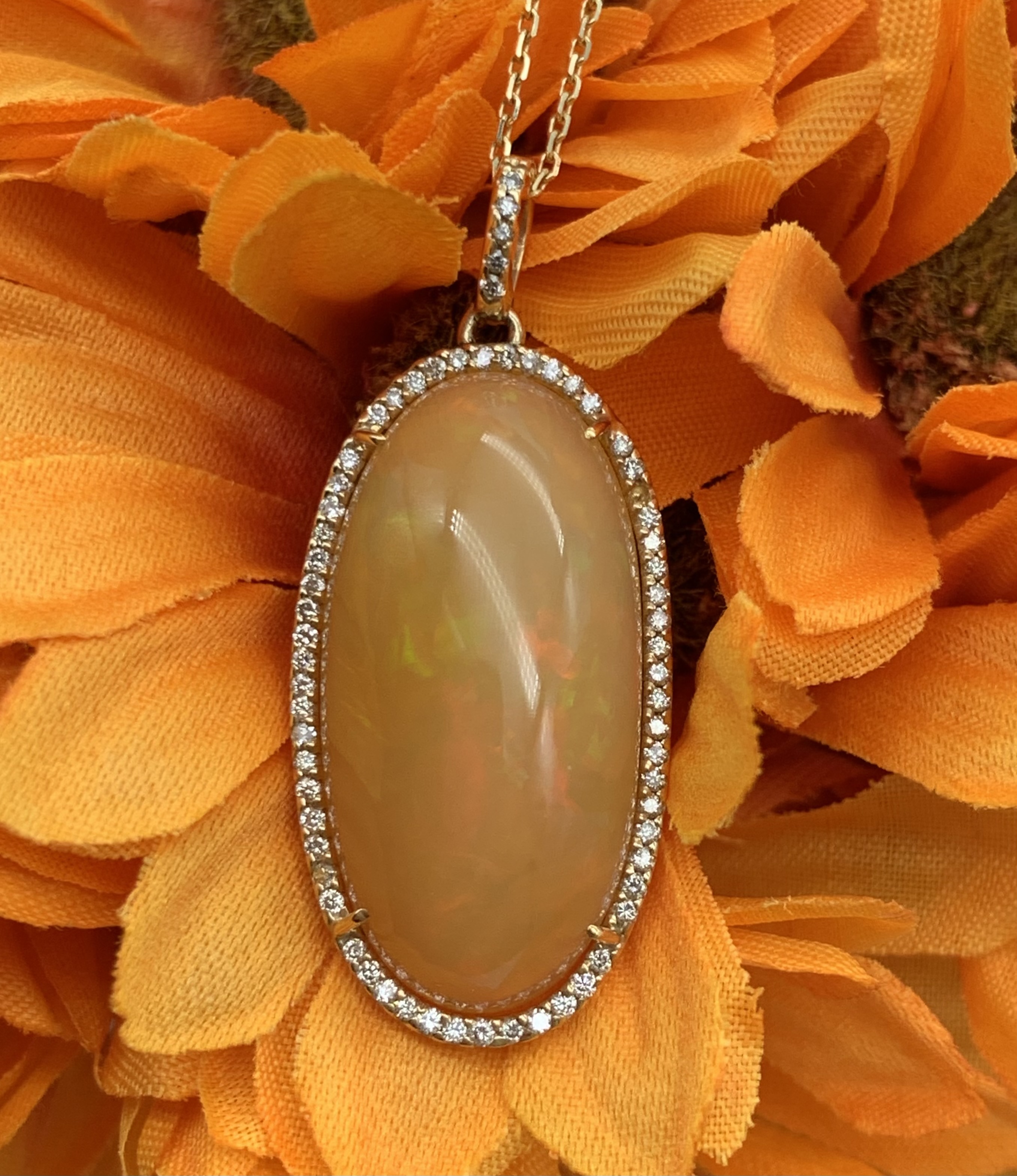 GOG Collection  Necklace GOG-PETHIOPIANOPAL17.46CT
