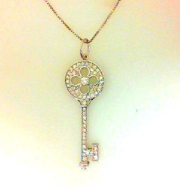 GOG Collection  Necklace EST-14KWGKEY0.65CTTW