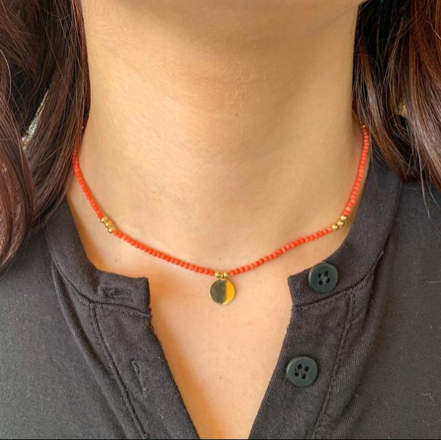 GOG Collection  Necklace GOG-CORALSTRANDWITHDISC
