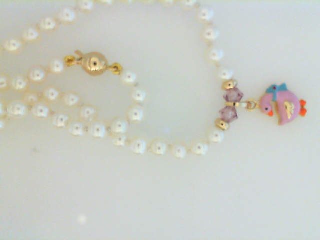 GOG Collection  Necklace GOG-15INPEARLNECKWITHDUCK