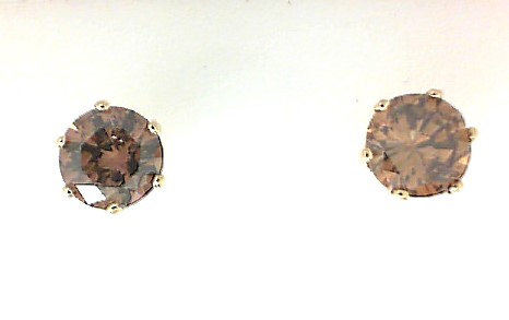 GOG Collection  Earrings 2.66CTBROWNDIASTUD