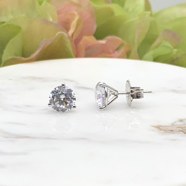 GOG Collection  Earrings GOG-14KTWGMOISSANITEH&A