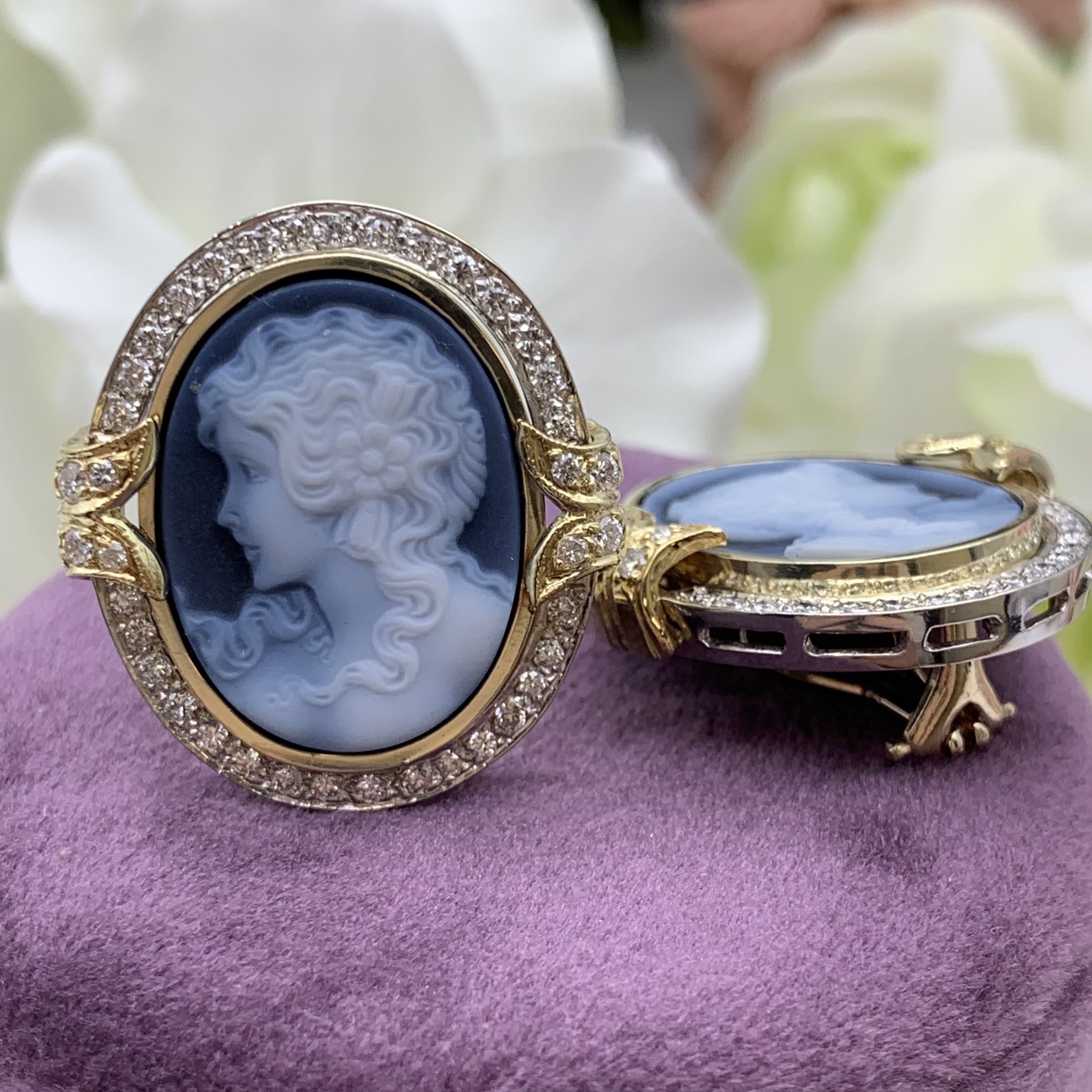 GOG Collection  Earrings EST-18KCAMEOS11.0