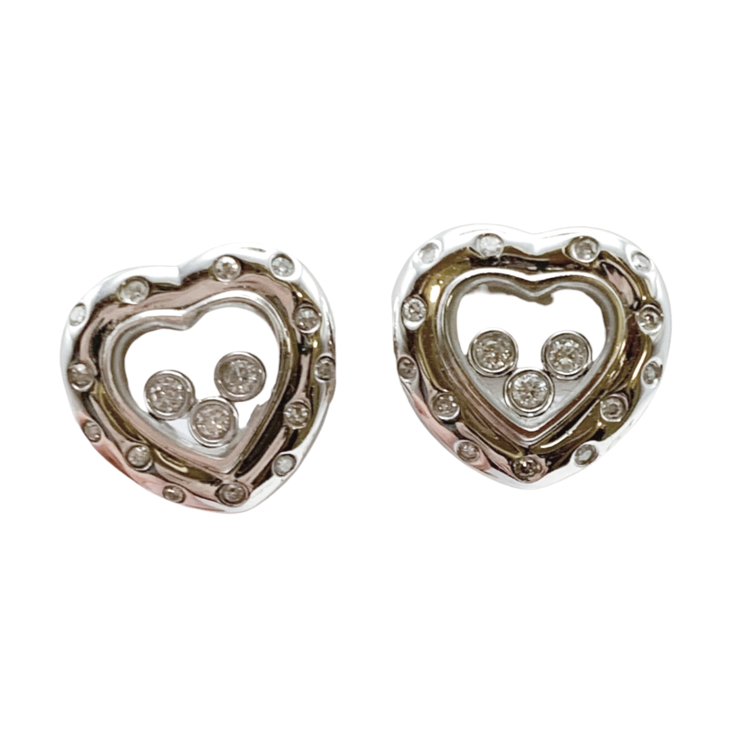 GOG Collection Earrings EST-14K WG HEART EARRINGS GOG Collection Earrings EST-14K WG HEART EARRINGS