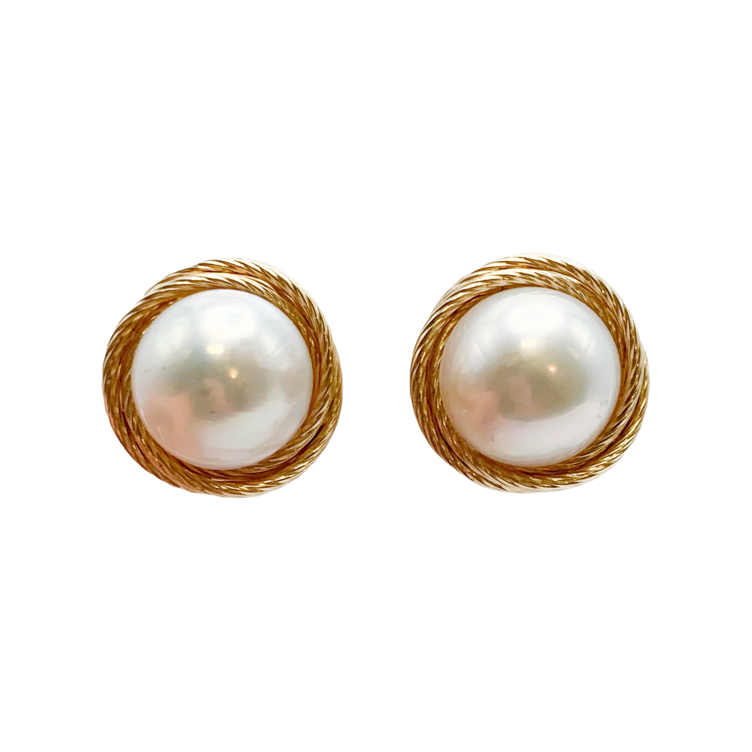 GOG Collection Earrings EST-14KYGPEARLEARR GOG Collection Earrings EST-14KYGPEARLEARR