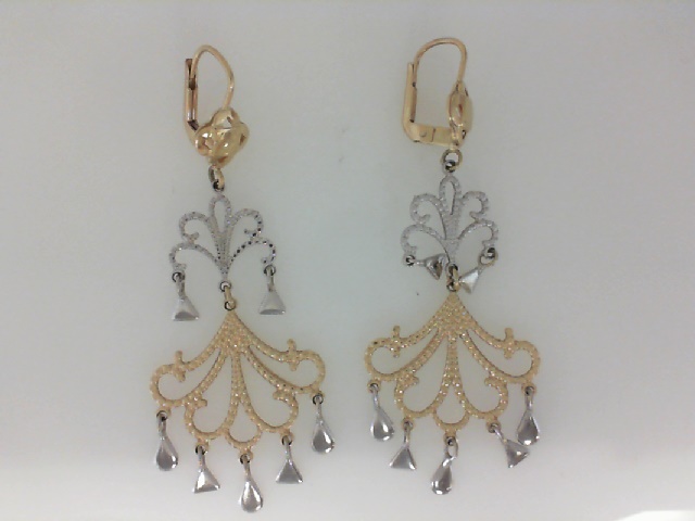 GOG Collection  Earrings EST-18K TWOTONE EARRINGS 5.7DWT