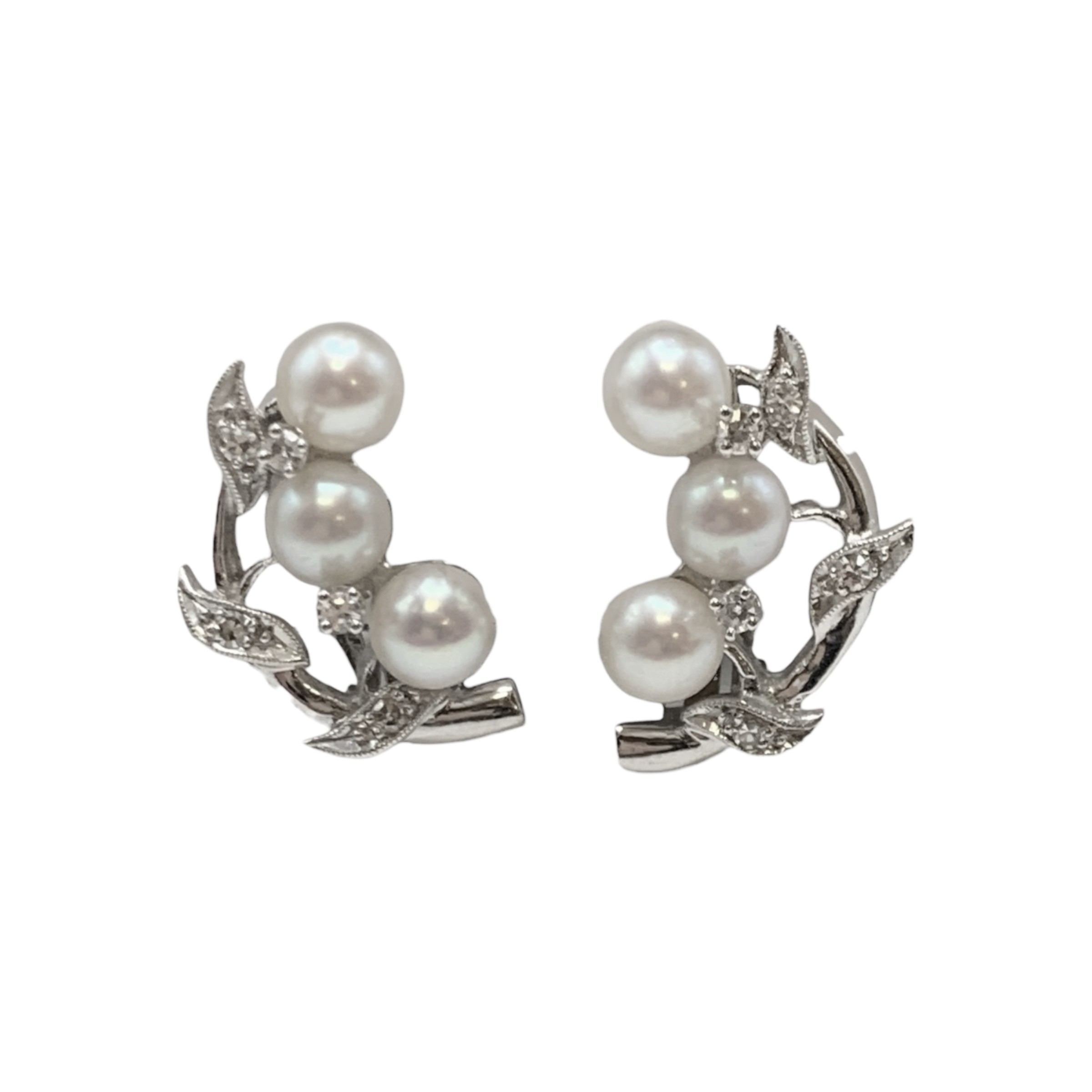 GOG Collection  Earrings EST-pearl dia earrings