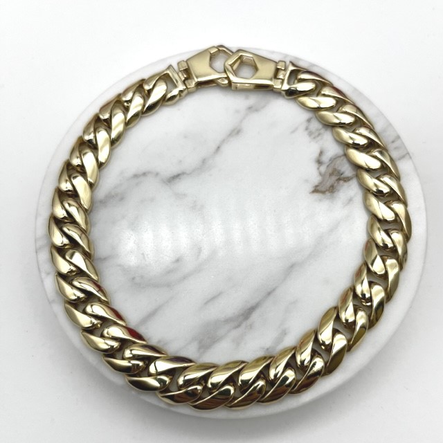 GOG Collection  Bracelet EST-14KTYGCUBANLINKBRACE35.1DWT