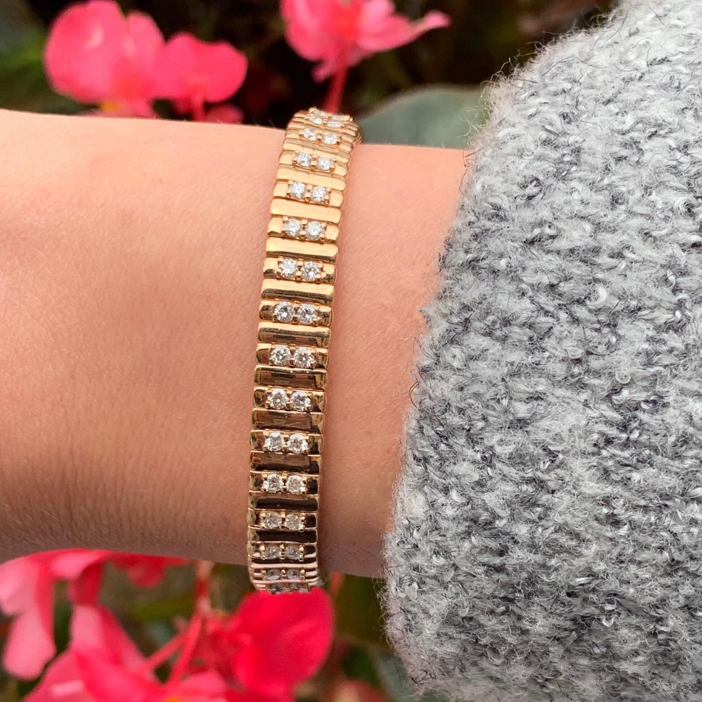 GOG Collection  Bracelet EST-18K Y ROSE GOLD DAMASO19.3DWT