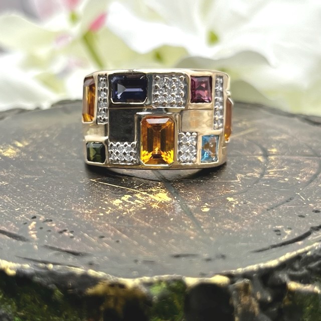 GOG Collection  Ring EST-14KTYGGEMSTONERING9.8DWT