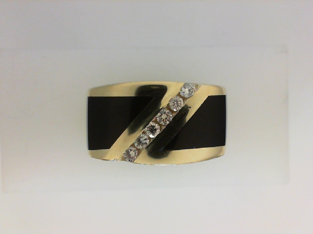 GOG Collection  Ring EST-14K YG BLACK ONYX RING