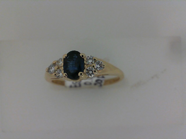 GOG Collection  Ring EST-14K YG RING OVAL SAPPHIRE 1.8sapp