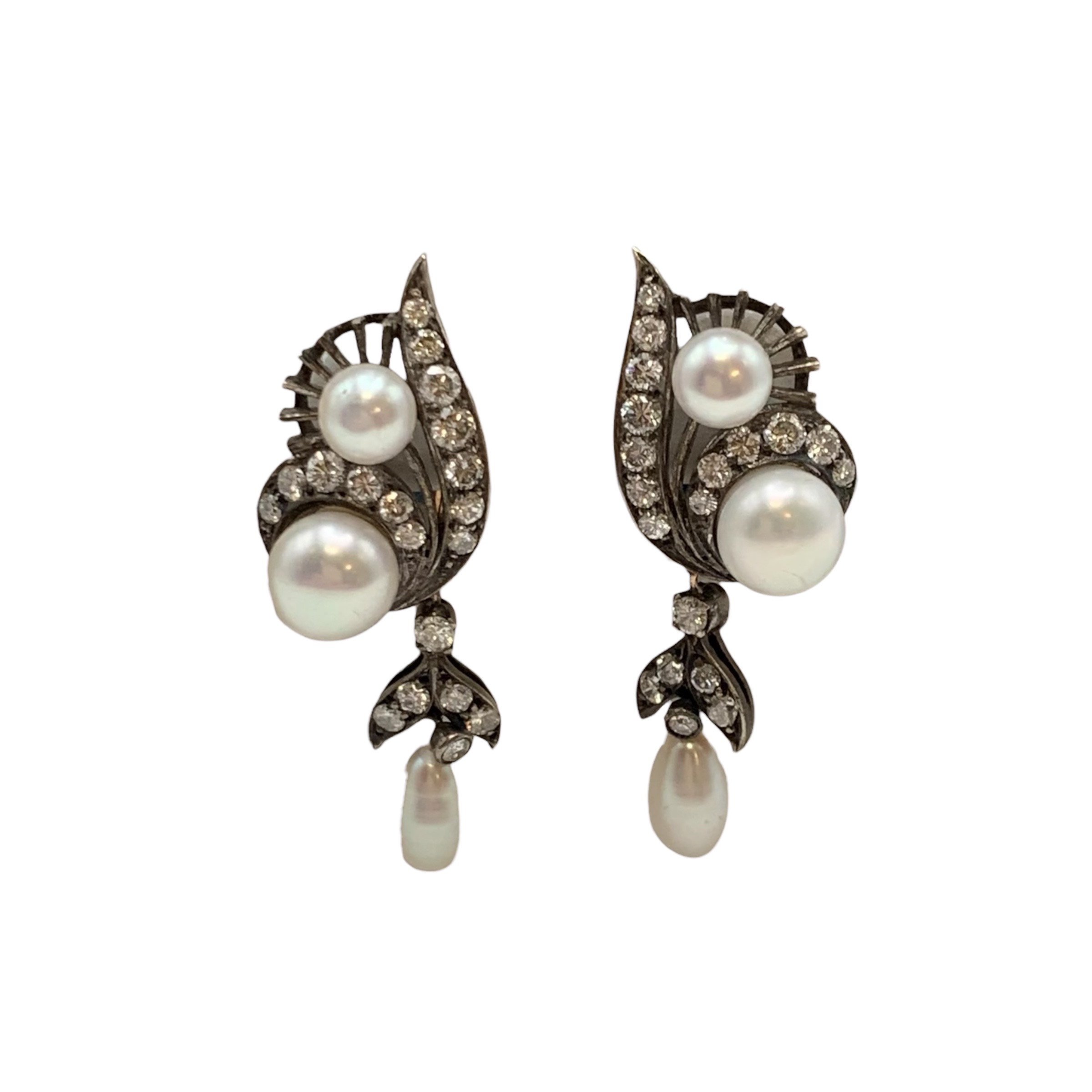 GOG Collection  Earrings EST-PEARL/DIA_EARRINGS