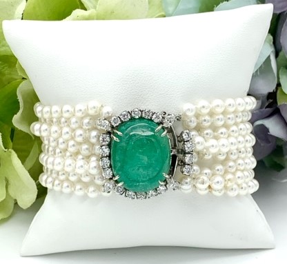 GOG Collection  Bracelet EST-PEARL EMERALD  BRAC