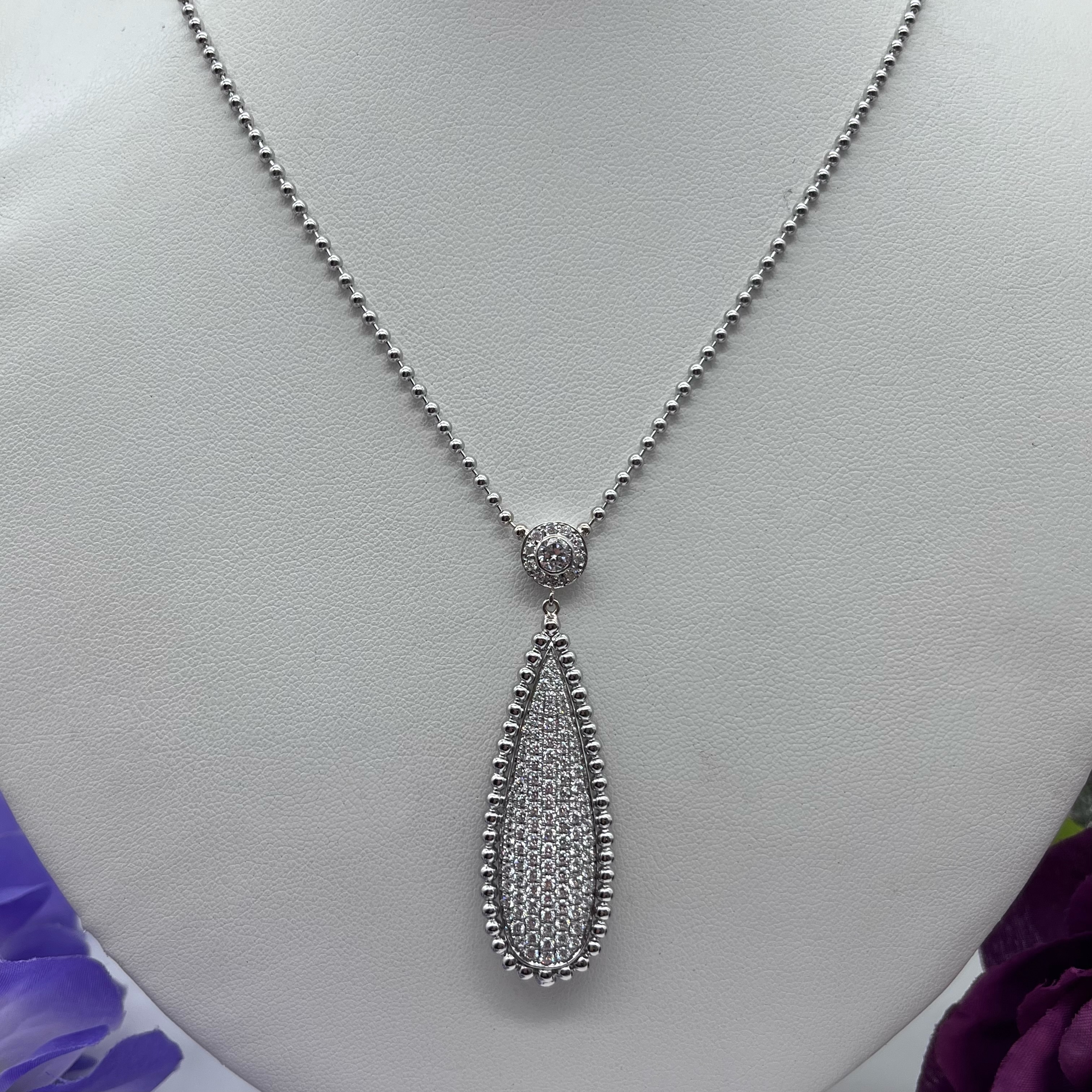GOG Collection  Necklace EST-18KWGDIAS5CT-14KCHAIN
