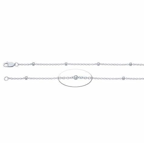 GOG Collection  Necklace GOG-14KWBEADCHAIN